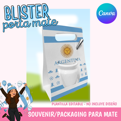 PLANTILLA BLISTER PORTA MATE