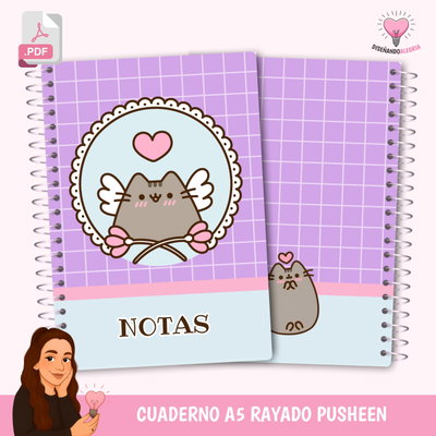 CUADERNO RAYADO A5 PUSHEEN
