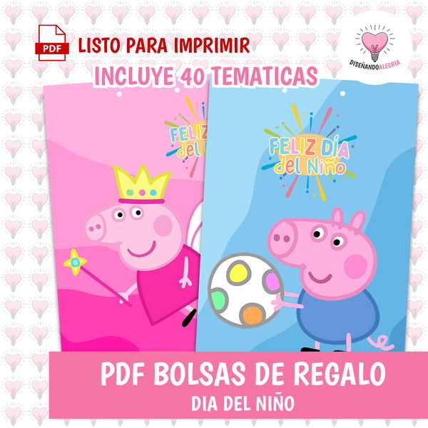 BOLSAS DE REGALO DIA DEL NIÑO