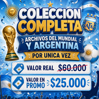COLECCION COMPLETA ARCHIVOS DEL MUNDIAL Y ARGENTINA