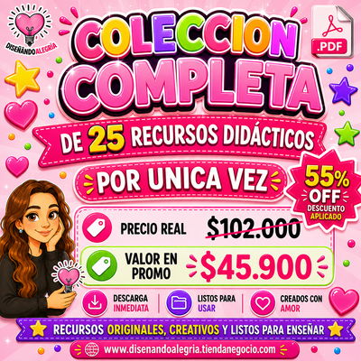 COLECCIÓN COMPLETA 25 RECURSOS DIDÁCTICOS 