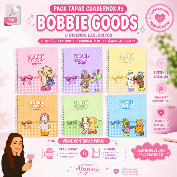 TAPAS CUADERNOS A5 BOBBIE GOODS