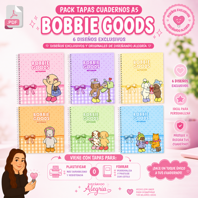 TAPAS CUADERNOS A5 BOBBIE GOODS