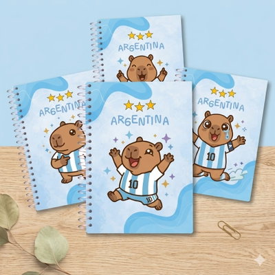TAPAS CUADERNOS A5 CAPIBARA ARGENTINA