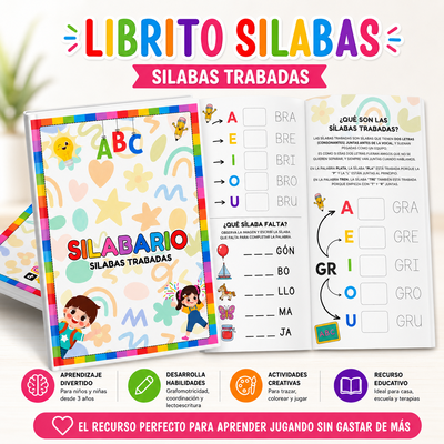 LIBRITO SILABARIO (SILABAS TRABADAS)