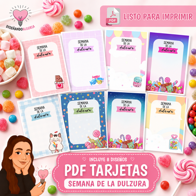 TARJETAS SEMANA DE LA DULZURA