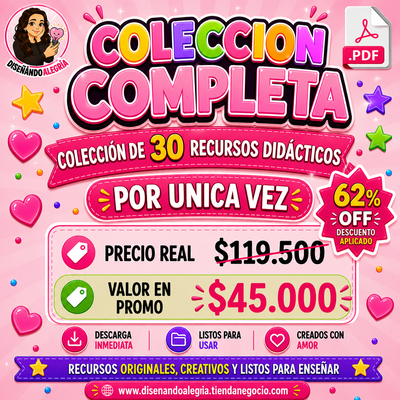 COLECCIÓN COMPLETA 30 RECURSOS DIDÁCTICOS 