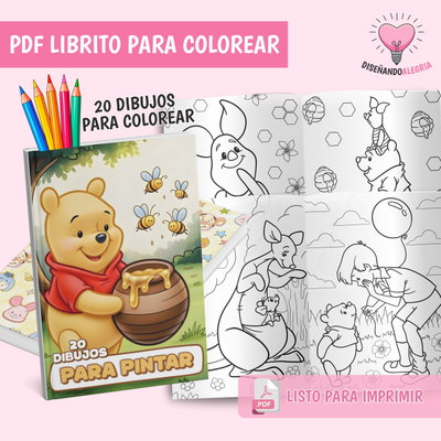 PDF LIBRO PARA COLOREAR WINNIE THE POOH