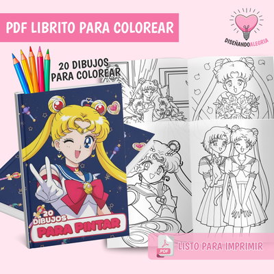 PDF LIBRO PARA COLOREAR SAILOOR MOON