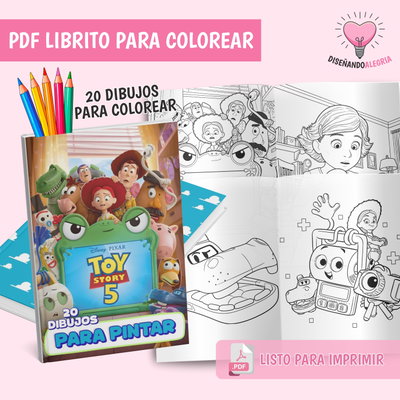 PDF LIBRO PARA COLOREAR TOY STORY 5