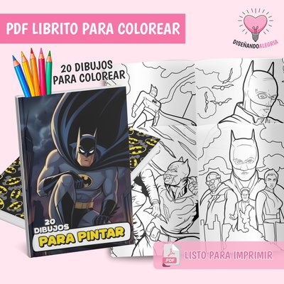 PDF LIBRO PARA COLOREAR BATMAN
