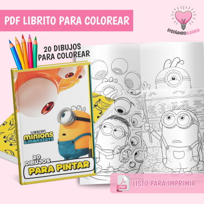 PDF LIBRO PARA COLOREAR MINIONS & MONSTERS