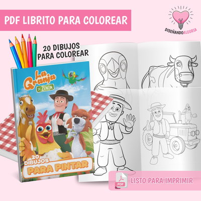 PDF LIBRO PARA COLOREAR LA GRANJA DE ZENON