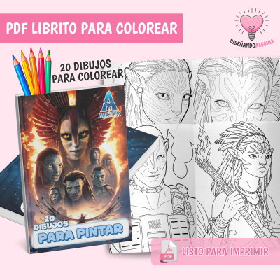 PDF LIBRO PARA COLOREAR AVATAR