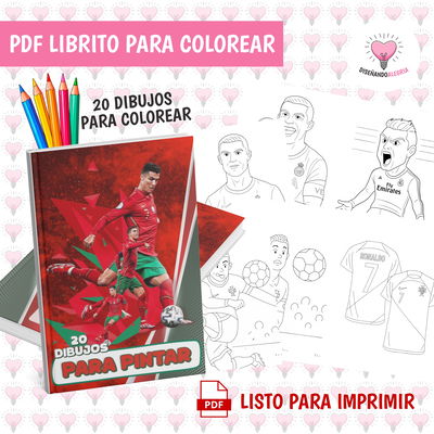 PDF LIBRO PARA COLOREAR CR7
