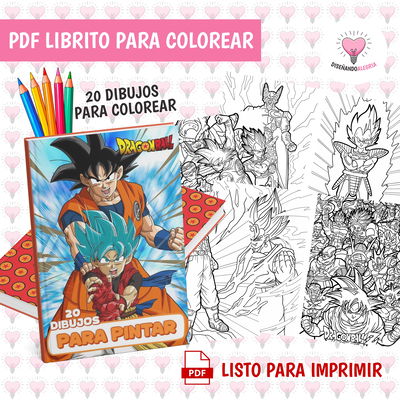 PDF LIBRO PARA COLOREAR DRAGON BALL