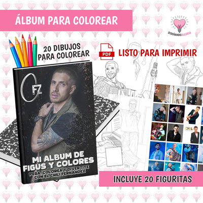 PDF ÁLBUM PARA COLOREAR CHILI FERNANDEZ
