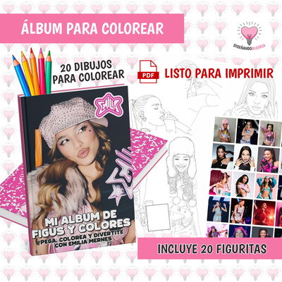 PDF ÁLBUM PARA COLOREAR EMILIA MERNES
