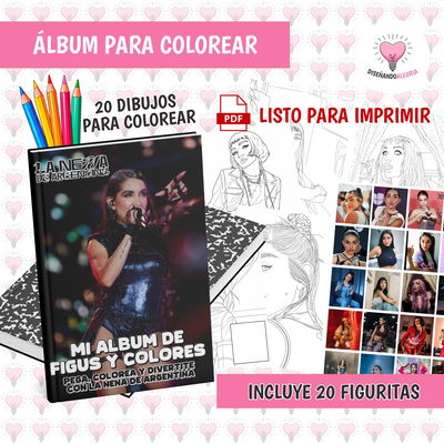 PDF ÁLBUM PARA COLOREAR MARIA BECERRA