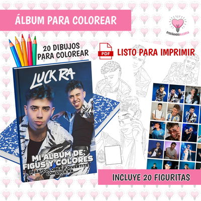 PDF ÁLBUM PARA COLOREAR LUCK RA