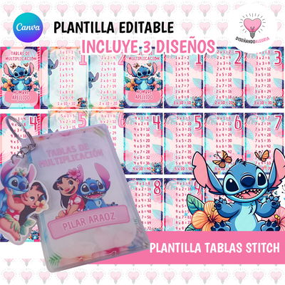 PLANTILLA TABLAS DE MULTIPLICACION STITCH
