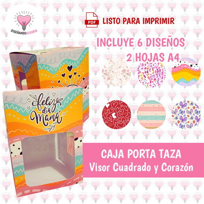 CAJA PARA TAZA DIA DE LA MADRE