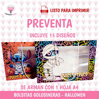 BOLSITAS GOLOSINERAS HALLOWEN