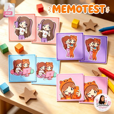 MEMOTEST LYNA Y MANDARINA 20 PIEZAS