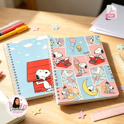 TAPAS CUADERNOS A5 SNOOPY