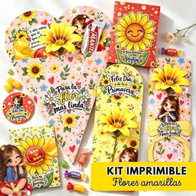 KIT IMPRIMIBLE FLORICIENTA & FLORES AMARILLAS