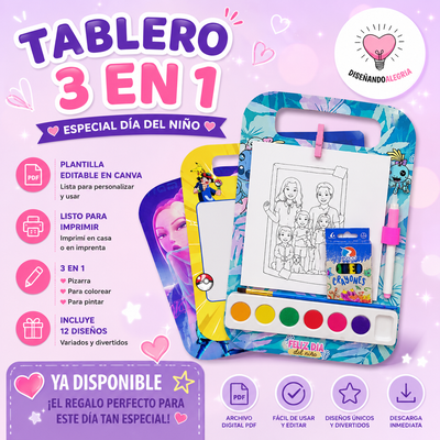 TABLERO 3 EN 1  DIA DEL NIÑO -2025-