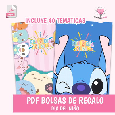 BOLSAS DE REGALO DIA DEL NIÑO