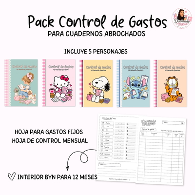 PACK CONTROL DE GASTOS TAPAS + INTERIOR 