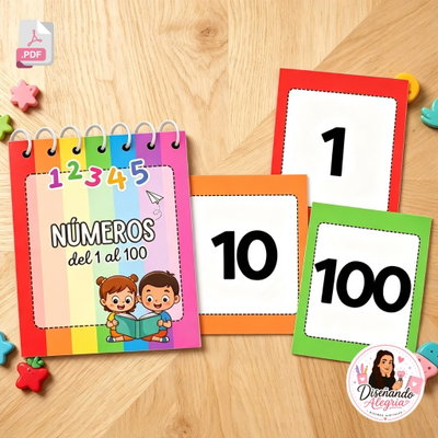 TARJETAS DE NÚMEROS DEL 1 AL 100