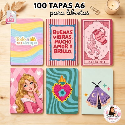 TAPAS LIBRETAS A6 MIX 1 - 100 MODELOS