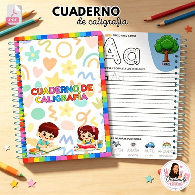 CUADERNILLO A4 DE CALIGRAFÍA 