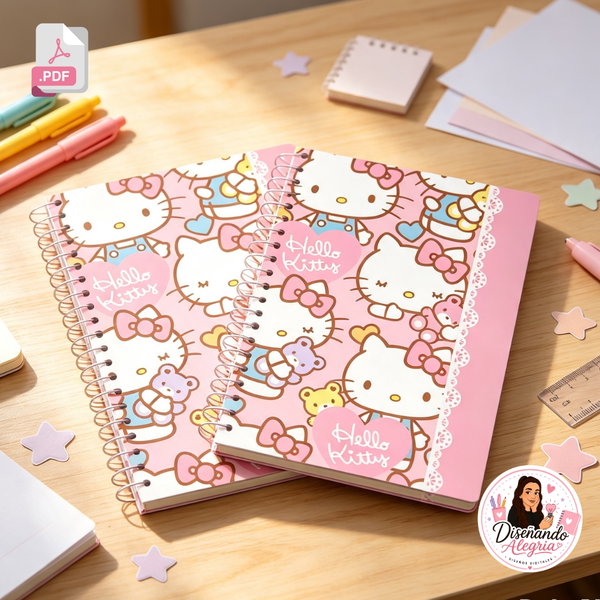 TAPAS CUADERNOS A5 HELLO KITTY