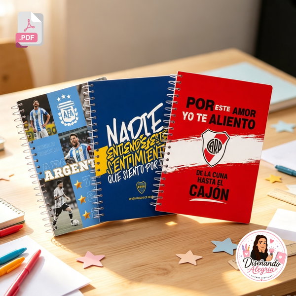 TAPAS CUADERNOS A5 FUTBOL