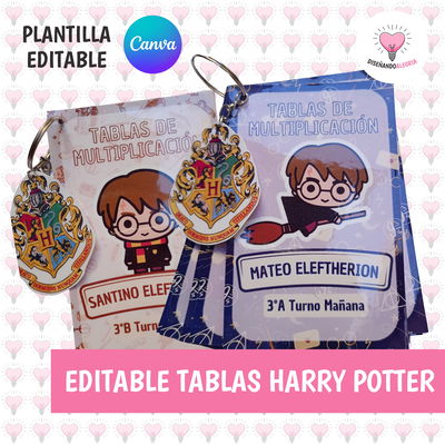 Llavero Tablas de Multiplicar Harry Potter 