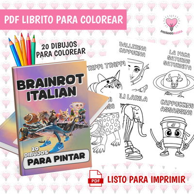 PDF LIBRO PARA COLOREAR BRAINROTS