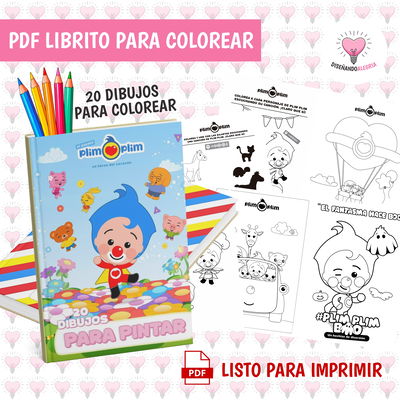 PDF LIBRO PARA COLOREAR PLIM PLIM
