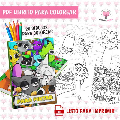 PDF LIBRO PARA COLOREAR SPRUNKI