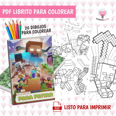 PDF LIBRO PARA COLOREAR MINECRAFT