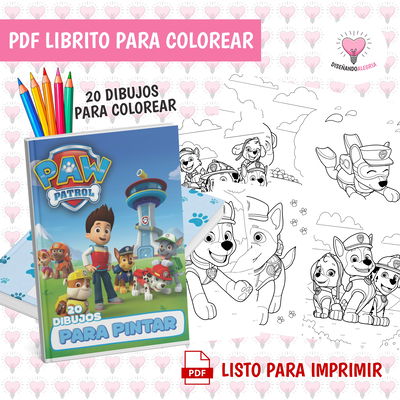 PDF LIBRO PARA COLOREAR PAW PATROL