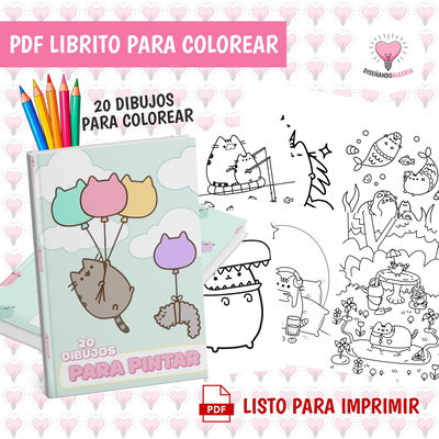 PDF LIBRO PARA COLOREAR PUSHEEN