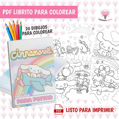 PDF LIBRO PARA COLOREAR CINNAMOROLL