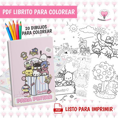 PDF LIBRO PARA COLOREAR SANRIO