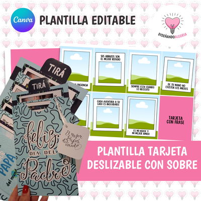 PLANTILLA EDITABLE TARJETA DESLIZABLE