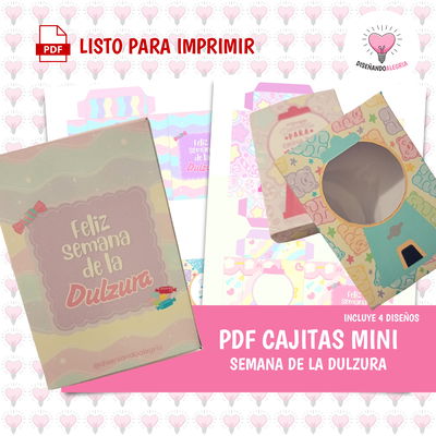CAJITAS PASTILLERAS SEMANA DE LA DULZURA