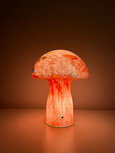 Lampara Inalambrica Fungi Rojo